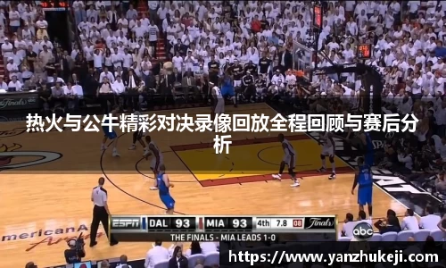 热火与公牛精彩对决录像回放全程回顾与赛后分析